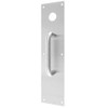 CFD7015-628 Don Jo Pull Plates with Holes in Aluminum Finish