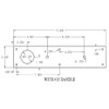 CFK7015-613 Don Jo Pull Plates with Holes and 6" Center to Center Length