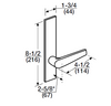 ML2067-ASR-605-LC Corbin Russwin ML2000 Series Mortise Apartment Locksets with Armstrong Lever in Bright Brass