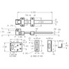 1580-626 Don Jo Surface Bolt with 8" bolt length