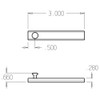 SB-3-613 Don Jo Slide Bolt with size of 5/8 x 3" (inches)