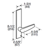 ML2003-CSR-629 Corbin Russwin ML2000 Series Mortise Classroom Locksets with Citation Lever in Bright Stainless Steel