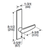 ML2010-CSR-612-M31 Corbin Russwin ML2000 Series Mortise Passage Trim Pack with Citation Lever in Satin Bronze