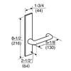 ML2069-LSR-605-CL6 Corbin Russwin ML2000 Series IC 6-Pin Less Core Mortise Institution Privacy Locksets with Lustra Lever in Bright Brass
