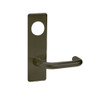 ML2082-LSR-613-CL7 Corbin Russwin ML2000 Series IC 7-Pin Less Core Mortise Dormitory or Exit Locksets with Lustra Lever with Deadbolt in Oil Rubbed Bronze