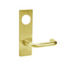 ML2022-LWR-605-CL6 Corbin Russwin ML2000 Series IC 6-Pin Less Core Mortise Store Door Locksets with Lustra Lever with Deadbolt in Bright Brass