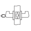 MLX82-SB-26D Arrow Cylindrical Lock MLX Series Storeroom with Sierra Lever Design in Satin Chrome