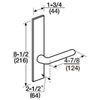 ML2092-RWR-605-CL7 Corbin Russwin ML2000 Series IC 7-Pin Less Core Mortise Security Institution or Utility Locksets with Regis Lever with Deadbolt in Bright Brass