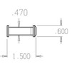 DV-90-626 Don Jo Door Viewer Dimensional View