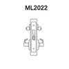 ML2022-LWP-606-CL7 Corbin Russwin ML2000 Series IC 7-Pin Less Core Mortise Store Door Locksets with Lustra Lever with Deadbolt in Satin Brass