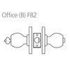 8K47B6CSTK611 Best 8K Series Office Heavy Duty Cylindrical Knob Locks with Tulip Style in Bright Bronze