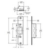 7430-M-313 Adams Rite Electric Strike Dimensional View