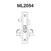 ML2054-LWM-606-CL7 Corbin Russwin ML2000 Series IC 7-Pin Less Core Mortise Entrance Locksets with Lustra Lever in Satin Brass