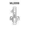 ML2059-LWM-625-CL6 Corbin Russwin ML2000 Series IC 6-Pin Less Core Mortise Security Storeroom Locksets with Lustra Lever in Bright Chrome