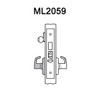 ML2059-LWM-606-CL7 Corbin Russwin ML2000 Series IC 7-Pin Less Core Mortise Security Storeroom Locksets with Lustra Lever in Satin Brass
