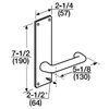 ML2082-LWN-626-CL6 Corbin Russwin ML2000 Series IC 6-Pin Less Core Mortise Dormitory or Exit Locksets with Lustra Lever with Deadbolt in Satin Chrome