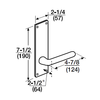 ML2051-RWN-629-CL6 Corbin Russwin ML2000 Series IC 6-Pin Less Core Mortise Office Locksets with Regis Lever in Bright Stainless Steel