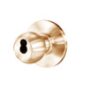 8K37XR4AS3611 Best 8K Series Special Heavy Duty Cylindrical Knob Locks with Round Style in Bright Bronze