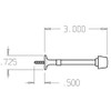 1501-609 Don Jo Rigid Base Stop Dimensional View