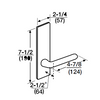 ML2051-RWM-625-CL6 Corbin Russwin ML2000 Series IC 6-Pin Less Core Mortise Office Locksets with Regis Lever in Bright Chrome