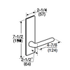 ML2067-RWM-605-CL7 Corbin Russwin ML2000 Series IC 7-Pin Less Core Mortise Apartment Locksets with Regis Lever in Bright Brass