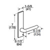 ML2051-RWP-619-LC Corbin Russwin ML2000 Series Mortise Office Locksets with Regis Lever in Satin Nickel