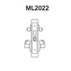 ML2022-RWP-630-CL6 Corbin Russwin ML2000 Series IC 6-Pin Less Core Mortise Store Door Locksets with Regis Lever with Deadbolt in Satin Stainless
