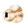 8K57YD4DS3611 Best 8K Series Exit Heavy Duty Cylindrical Knob Locks with Round Style in Bright Bronze