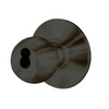 8K37YD4DS3613 Best 8K Series Exit Heavy Duty Cylindrical Knob Locks with Round Style in Oil Rubbed Bronze