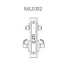 ML2002-RWP-618 Corbin Russwin ML2000 Series Mortise Classroom Intruder Locksets with Regis Lever in Bright Nickel