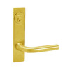 ML2065-RWP-605 Corbin Russwin ML2000 Series Mortise Dormitory Locksets with Regis Lever and Deadbolt in Bright Brass