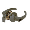 9K37AB14CSTK613LM Best 9K Series Entrance Cylindrical Lever Locks with Curved with Return Lever Design Accept 7 Pin Best Core in Oil Rubbed Bronze