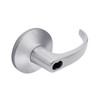 9K47D14LSTK626LM Best 9K Series Storeroom Cylindrical Lever Locks with Curved with Return Lever Design Accept 7 Pin Best Core in Satin Chrome