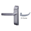 4600-01-532-US32D Adams Rite Heavy Duty Curve Deadlatch Handles in Satin Stainless Finish