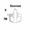 9K57D16CSTK626LM Best 9K Series Storeroom Cylindrical Lever Locks with Curved without Return Lever Design Accept 7 Pin Best Core in Satin Chrome