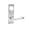 ML2051-LSN-618-CL7 Corbin Russwin ML2000 Series IC 7-Pin Less Core Mortise Office Locksets with Lustra Lever in Bright Nickel