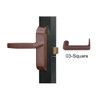 4600-03-612-US10B Adams Rite Heavy Duty Square Deadlatch Handles in Oil Rubbed Bronze Finish