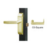 4600-03-622-US4 Adams Rite Heavy Duty Square Deadlatch Handles in Satin Brass Finish