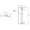 MELP-210-EBF-DU Don Jo Latch Protector for Electric Strikes in Duro Coated Finish