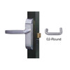 4600-02-641-US32D Adams Rite Heavy Duty Round Deadlatch Handles in Satin Stainless Finish