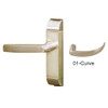 4600M-01-532-US4 Adams Rite Heavy Duty Curve Deadlatch Handles in Satin Brass Finish