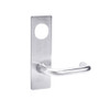 ML2082-LSP-625-CL6 Corbin Russwin ML2000 Series IC 6-Pin Less Core Mortise Dormitory or Exit Locksets with Lustra Lever with Deadbolt in Bright Chrome