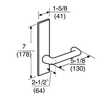 ML2082-LSP-626-CL7 Corbin Russwin ML2000 Series IC 7-Pin Less Core Mortise Dormitory or Exit Locksets with Lustra Lever with Deadbolt in Satin Chrome