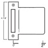 MEST-102-DU Don Jo Mortise Type Extended Lip ANSI Strike