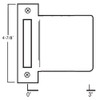 MEST-103-DU Don Jo Mortise Type Extended Lip ANSI Strike