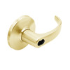 9K47A14DS3605LM Best 9K Series Dormitory or Storeroom Cylindrical Lever Locks with Curved with Return Lever Design Accept 7 Pin Best Core in Bright Brass