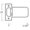 T9115-630 Don Jo 2-3/4" Extended Lip T-Strike