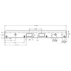 AST-21382-SL Don Jo 18" Security Strike Plate Dimensional View
