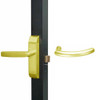 4600M-MG-512-US3 Adams Rite MG Designer Deadlatch handle in Bright Brass Finish