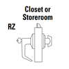 9K37RZ16DS3612LM Best 9K Series Closet or Storeroom Cylindrical Lever Locks with Curved without Return Lever Design Accept 7 Pin Best Core in Satin Bronze